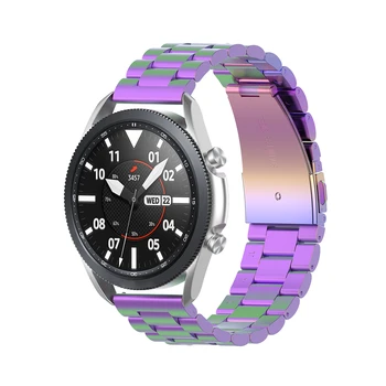 

22mm Three-bead Stainless Steel Strap Watch Band With Disassembler And Link Bar for Samsung Galaxy Watch3 45mm