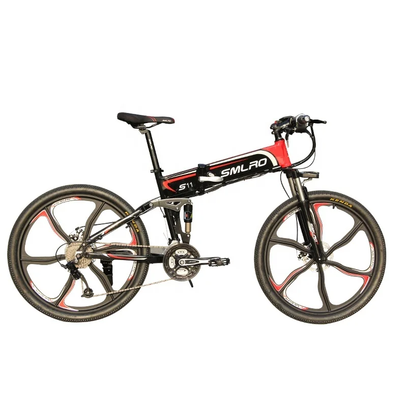 

S11ytl Eu Quality Level 26" 21-speed Electric Folding Bike 48v 10ah 350w Foldable Electric Bicycle ebike electric bike ebike
