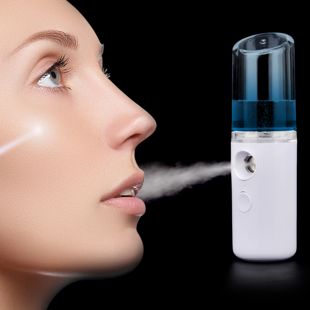 

Nano Mist Sprayer Facial Moisturizing Beauty Steamer Instrument USB Charging Portable Facial Atomization Device Beauty Tool