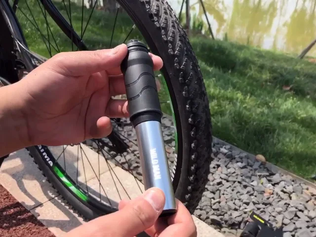 WILD MAN Alloy Mini Bicycle Pump Portable Air Pump Mountain Bike