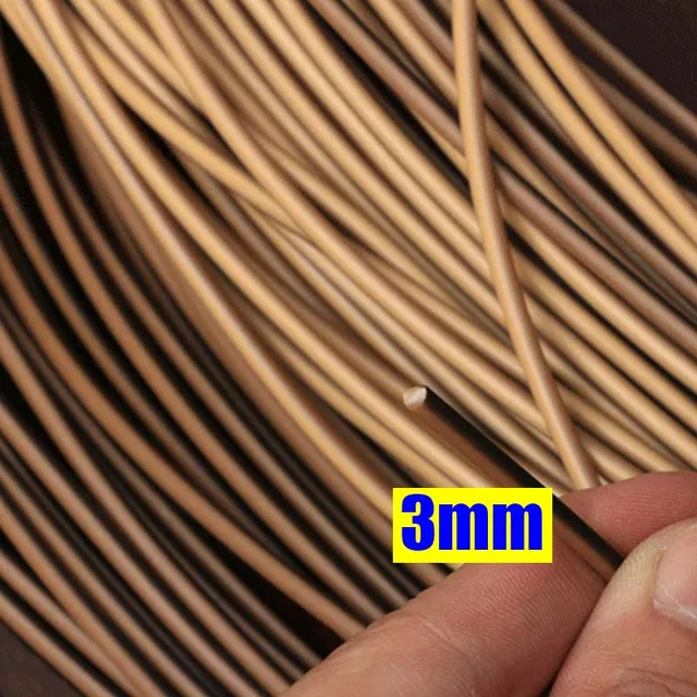 82 Types 10 Meters PE Flat Round Synthetic Rattan Material DIY Weaving Rope Knit Repair Furniture Bed Sofa Chair Table Basket 60