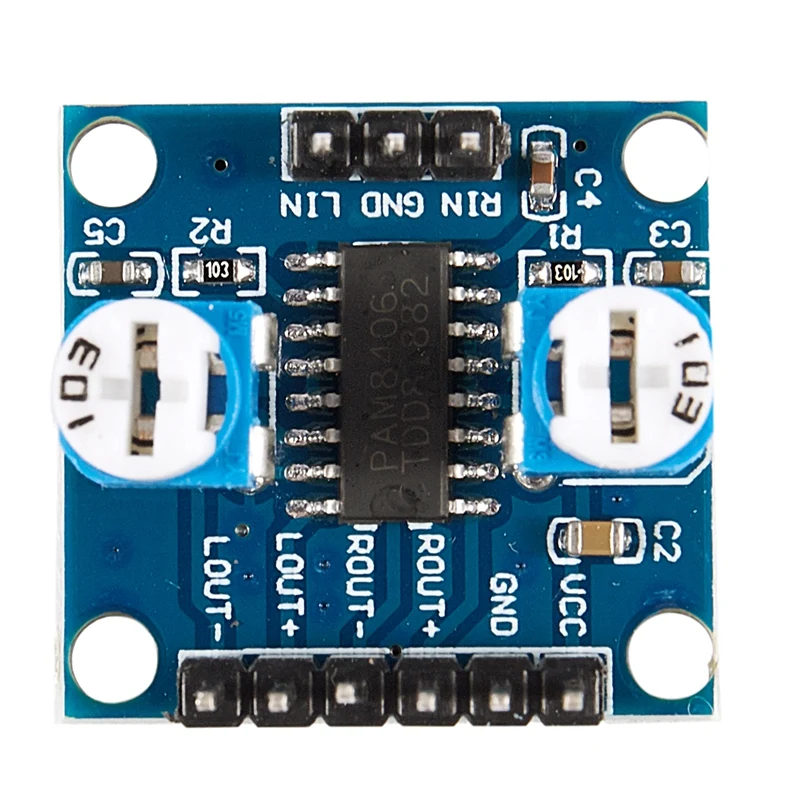 PAM8406 Digital Amplifier Board With Volume Potentiometer 5Wx2 Stereo for Arduino AE1137 | Электроника