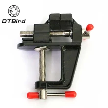 Серебряный/Черный алюминиевый миниатюрный маленький зажим для хобби ювелира на настольной скамейке тиски мини-инструмент тиски многофункциональные маленькие плоскогубцы