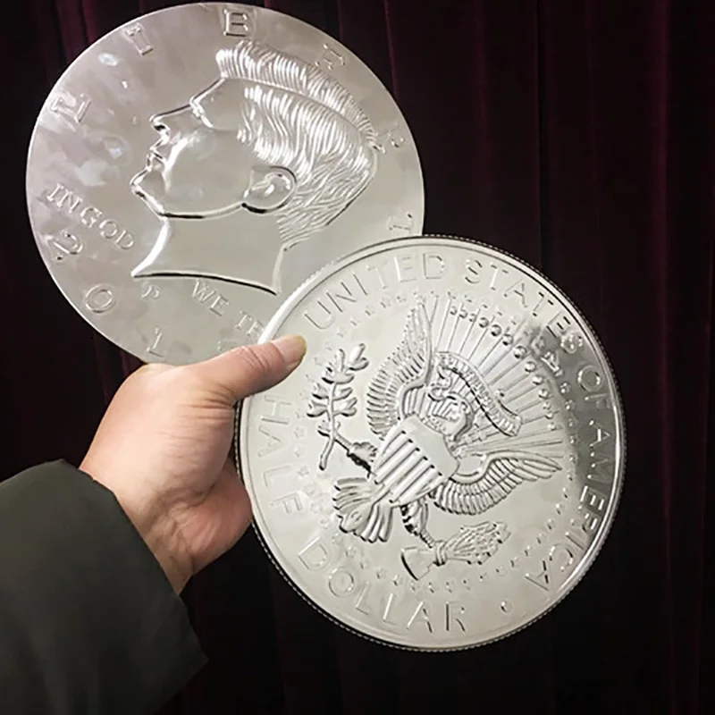 コインコレクション 大量 Super Jumbo Half Dollar (25cm, Plastic) Magic Tricks