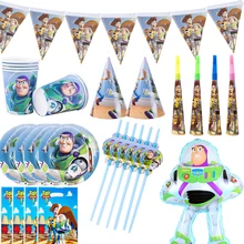 

Disney Newest Toy Story 4 Cartoon Theme Kids Birthday Party Supplies Disposable Tableware Baby Shower Decoration Sets Paper Cup