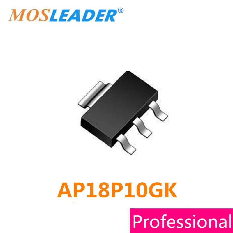 

Mosleader AP18P10GK SOT223 100 шт. p-канал AP18P10GK-HF AP18P10G AP18P10 P-Channel 100V 3.1A высокого качества