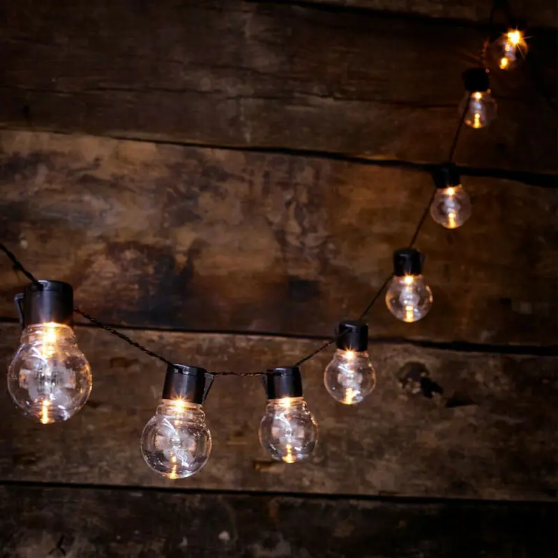 

Solar Powered Retro Bulb String Lights For Garden Outdoor Fairy Summer Lamp US