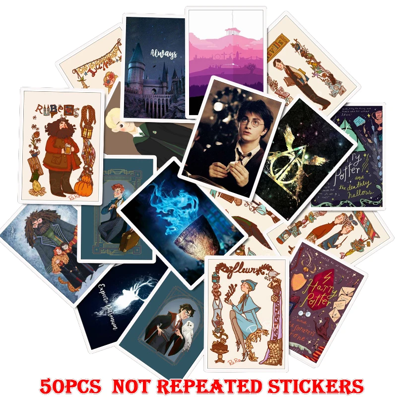 

50PCS Cool Classic Magic Movie Fun Reward Kids Sticker Waterproof Laptop Scrapbook Skateboard Sticker Bomb Toys For Children