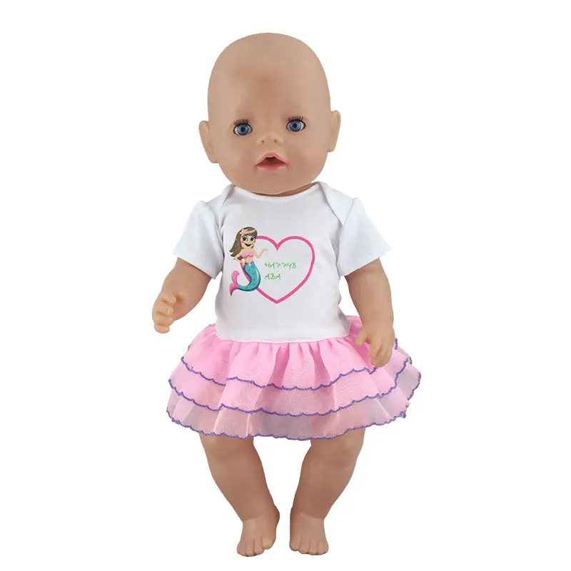 Новое красивое модное платье для 17 дюймов Reborn Baby Doll 43 см для ухода за ребенком для мам Одежда