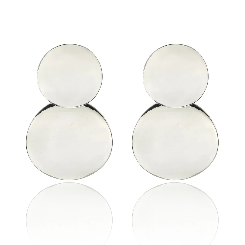 Earring Модные массивные серьги большие геометрические круглые серьги для женщин Висячие серьги в форме капли современные женские ювелирные изделия - Окраска металла: Earring