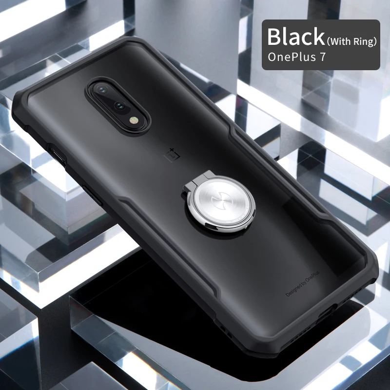 Для Oneplus 7 Pro роскошный 3D лазер покрытие прозрачный акриловый+ ТПУ XUNDD чехол для телефона для One Plus 7 Oneplus7 кольцо защитный чехол
