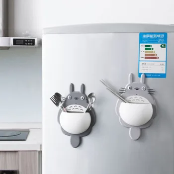 

High Quality 1pcs Toothbrush Wall Mount Holder Cute Totoro Sucker box Bathroom Organizer Tools Accessories