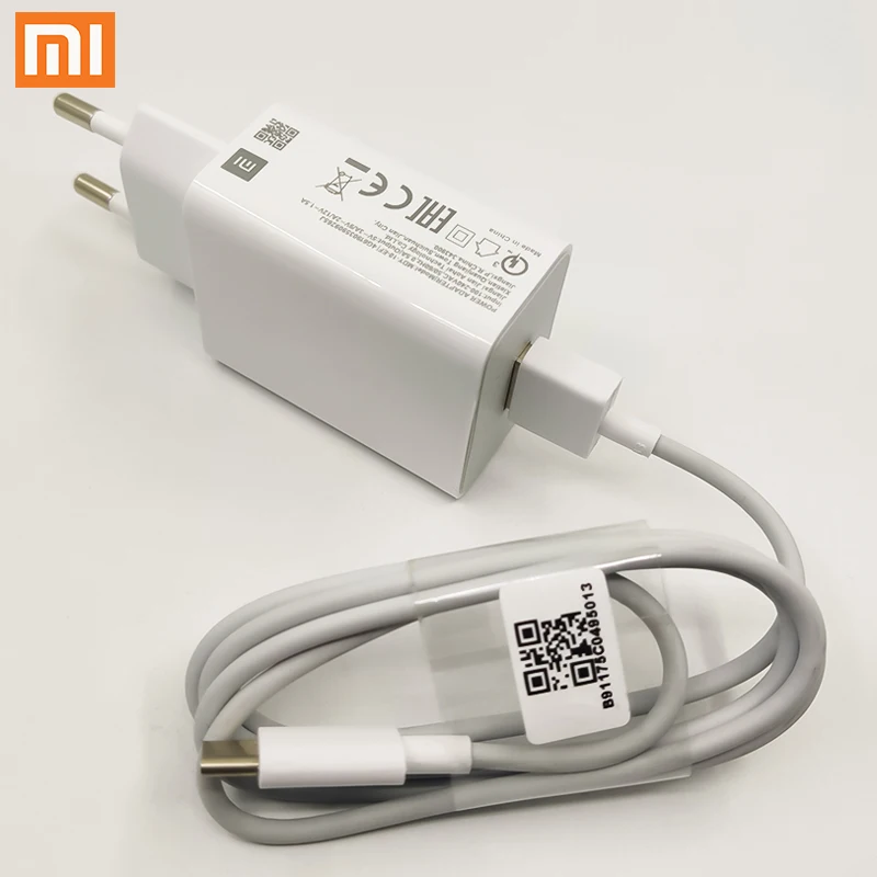 Carregador USB Xiaomi com Cabo USB-C MDY-11-EP - 3A, 22.5W - Branco