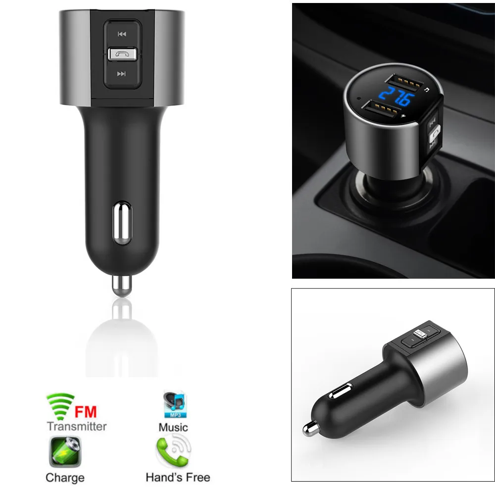 Беспроводной fm-передатчик Bluetooh MP3 плеер USB Flash Drive автомобиль SD AUX громкой связи DE челнока jh0416
