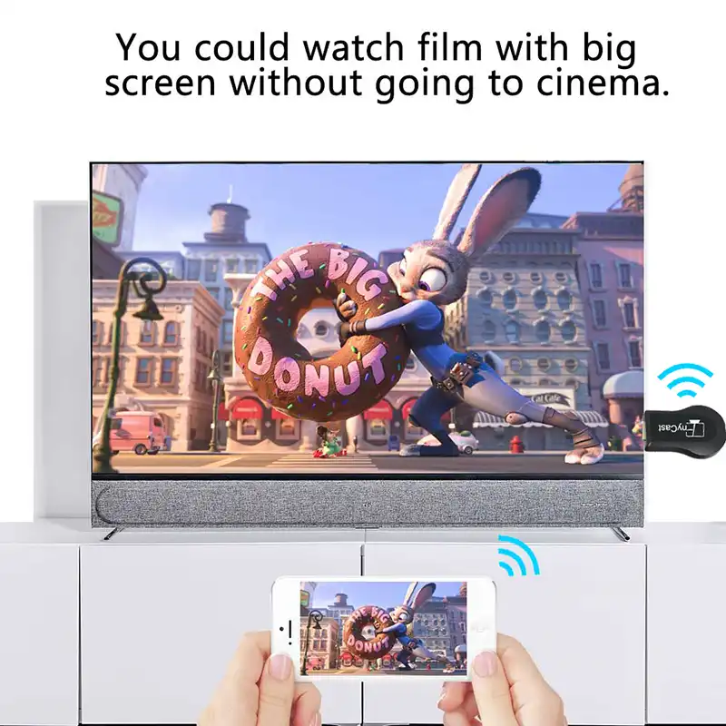 Адаптер для телевизора Miracast MX18, Wi-Fi дисплей, зеркальный приемник, адаптер Chromecast Airplay DLNA, беспроводной HDMI 1080P для IOS и Android