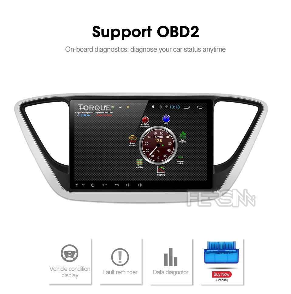 Top Fersinny C17YN9060 Car DVD GPS Player For new Hyundai Verna 2017 Car PC Headunit Car Radio Video Player Navigation 2 din gps dvd 4