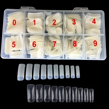 

500/1000Pcs Clear/Natural Color French False Nail Tips Artificial Fake Nails Art Tips Salon Tips Build Acrylic Manicure Tools