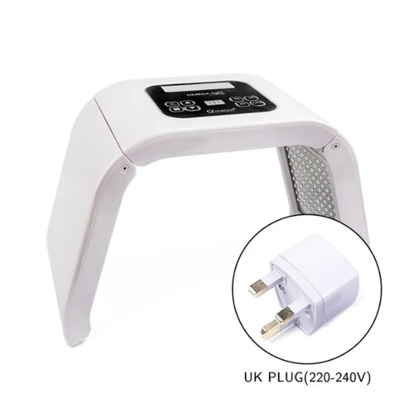 UK Plug PDF светодиодный аппарат для удаления акне, для лица, терапия по омоложению кожи - Цвет: UK Plug