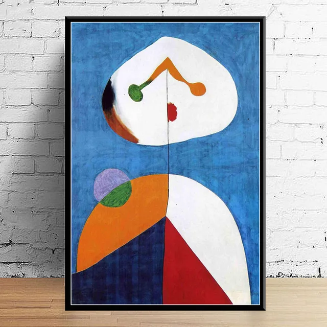 Abstract Artworks by Joan Miro Printed on Canvas 4