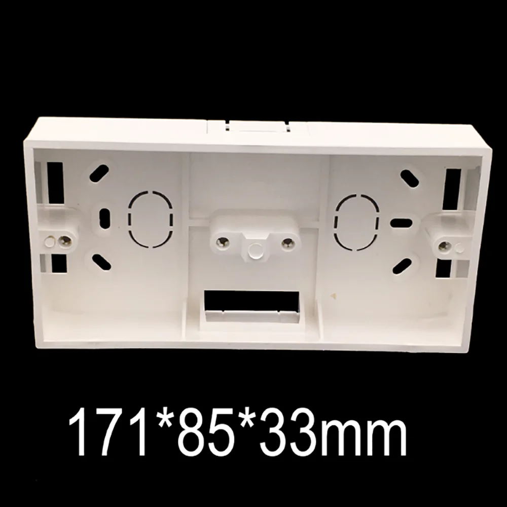 Настенный выключатель и розетка box171 * 85*33 мм универсальная Белая настенная