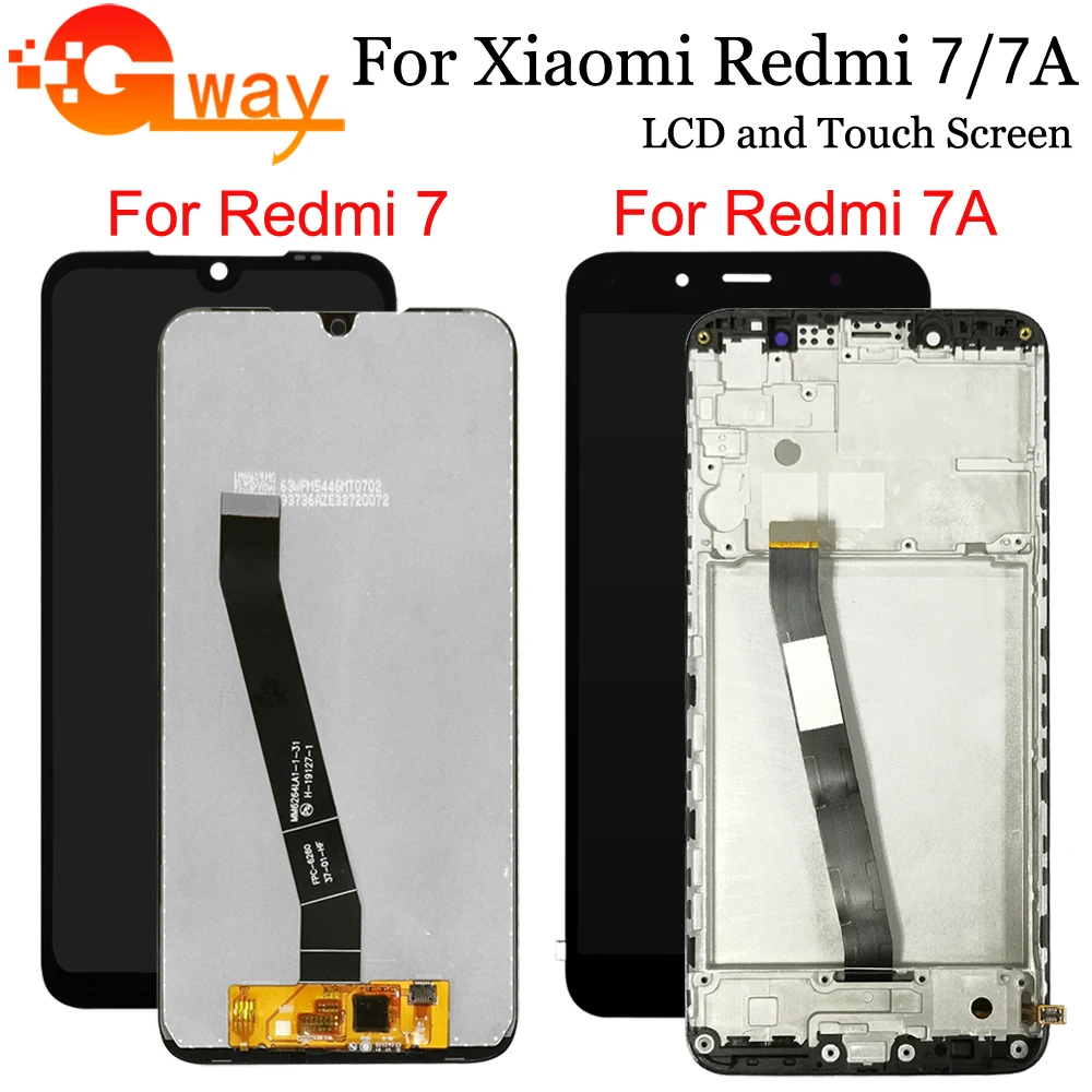 0円 （人気激安） テスト済みLCD Fit For Xiaomi Redmi 7a LCDディスプレイフレームデジタイザディスプレイの交換用のタッチスクリーンの交換5.45''lcd電話アセンブリLCDディスプレイ LCD.画面 Color : No Frame