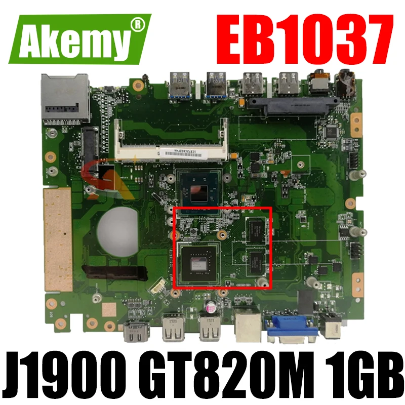 Материнская плата EB1037 J1900 CPU GT820M 1 ГБ для asus материнская все в одном настольного