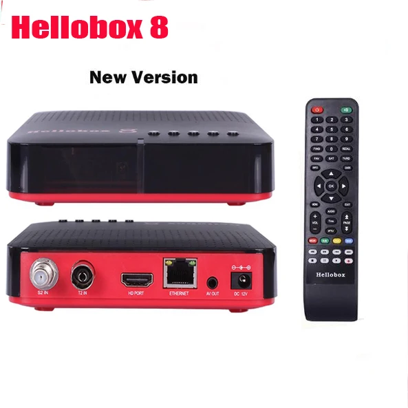 Hellobox 8 новая версия спутниковый ресивер DVB T2 DVBS2 комбинированная ТВ приставка с