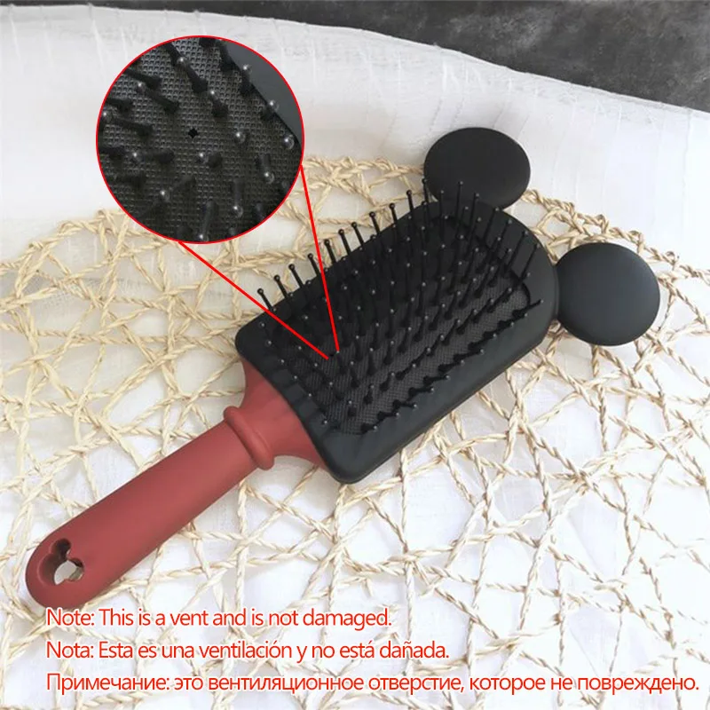 Disney Frozen Comb 3D Mickey Minnie Comb Elsa Anti-Static Air Cushion Hair Care Brushes Baby Girls Dress Up Makeups Toy Gifts