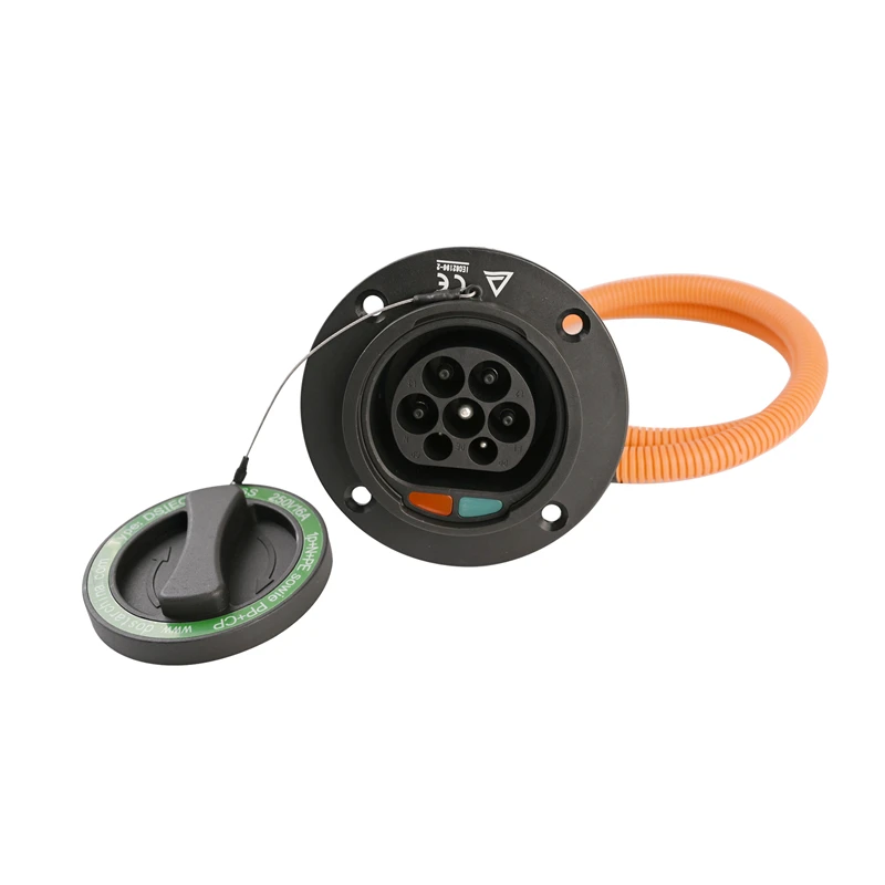 欧标车端插座带线详情