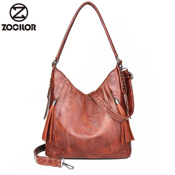 

Vintage tassel Womens Hand bags Designers Handbags Women Shoulder Bags Female Top-handle Bags Sac a Main High capacity Handbags