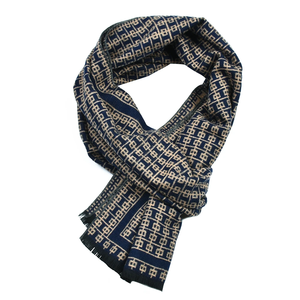 3 Puimentiua New Winter Men's Plaid Cashmere Scarf Men Scarves Free Shipping British Style Plaid Men Winter Scarves Tassel - Цвет: 3