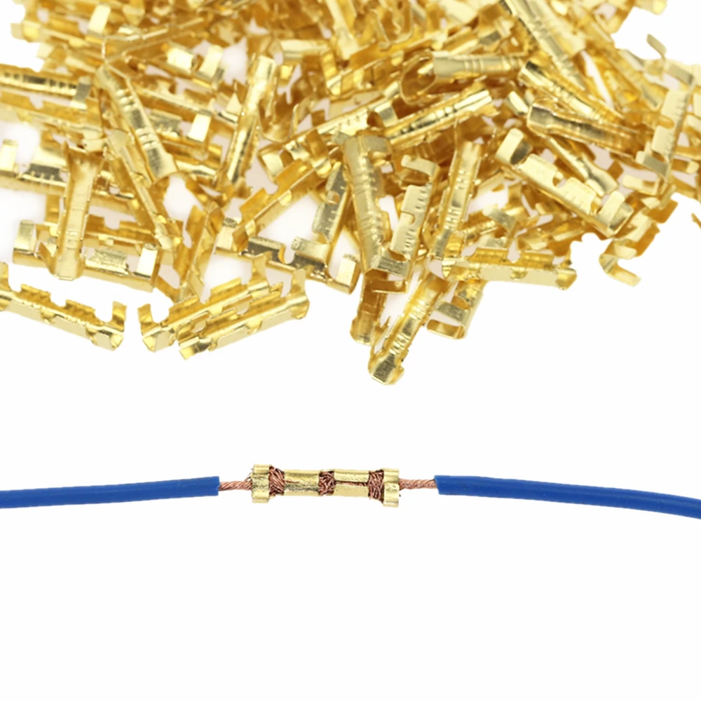 100Pcs Wiring Docking Connector Line Pressing Quick Connect Crimp Terminals PR