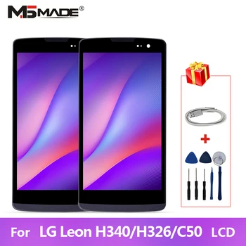 

For LG Leon H340 C50 LCD Touch Screen Digitizer Display Replacement Parts For H320 H324 H340N H326 MS345 Display With Frame