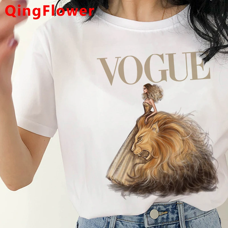 Vogue Tshirt Tops Graphic Fashion Summer Cute Women Girls Female Tee New