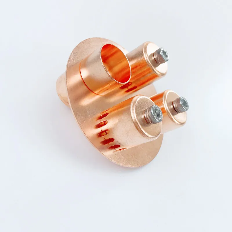 Red Copper Bubble Plate Grupo Lente de Destilação Coluna Vidro de Visão União Tri-clamp Tee od 77 mm Alta Qualidade