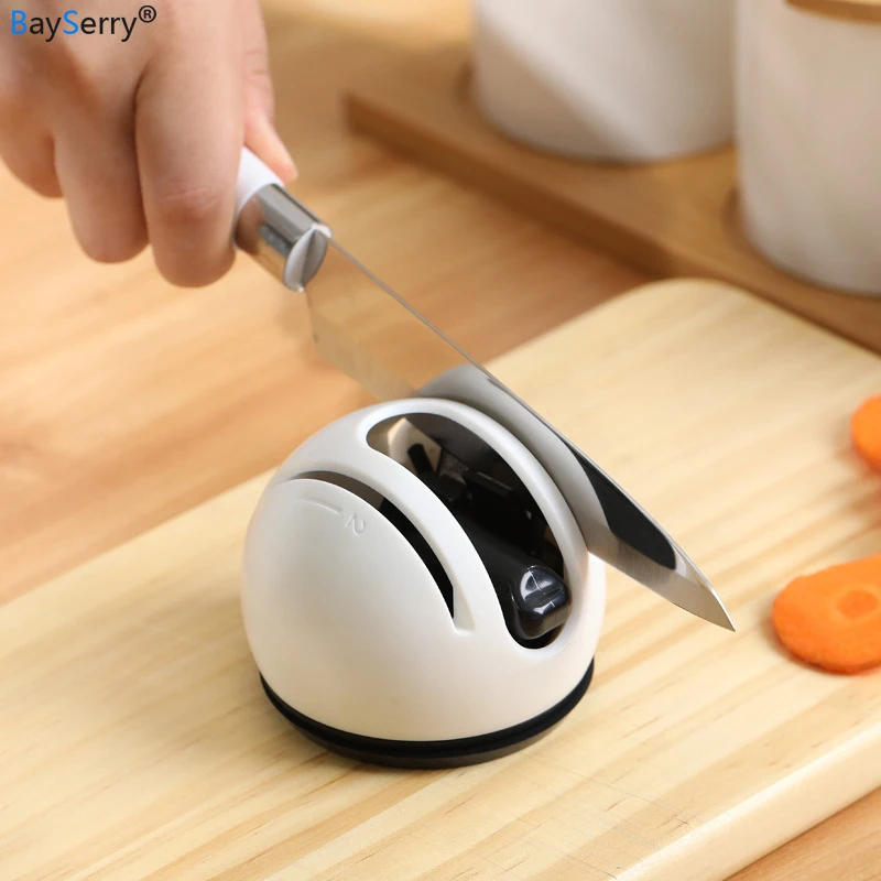 

Knife Sharpener Stainless Steel 2 Stages Professional Sharpening Stone Grinder Knives Whetstone Diamond Sharpener Kitchen Tool