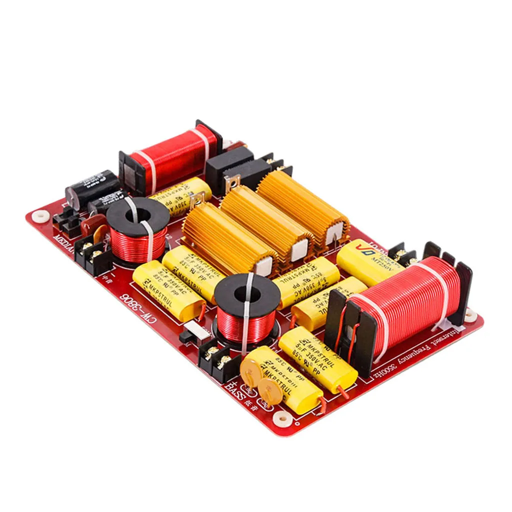 Universal 3 Way 600W Hi/Mi/Lo Crossover Frequency Divider Clear Audio