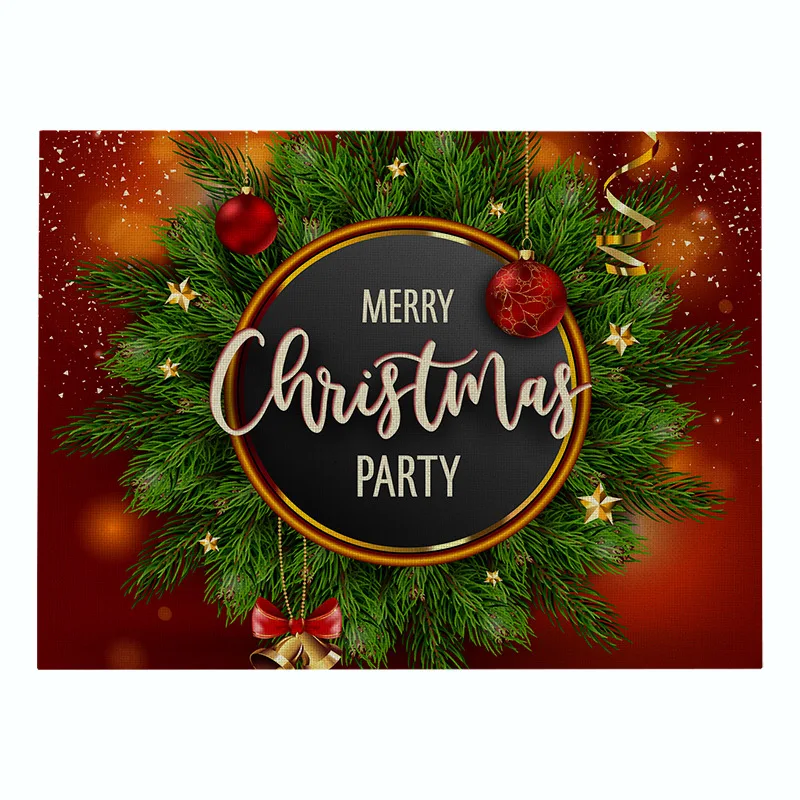8 Elife Merry Christmas скатерти узор 42*32 см Лен красный снеговик украшения кухни Кофейня отель Декоративная скатерть - Цвет: 8