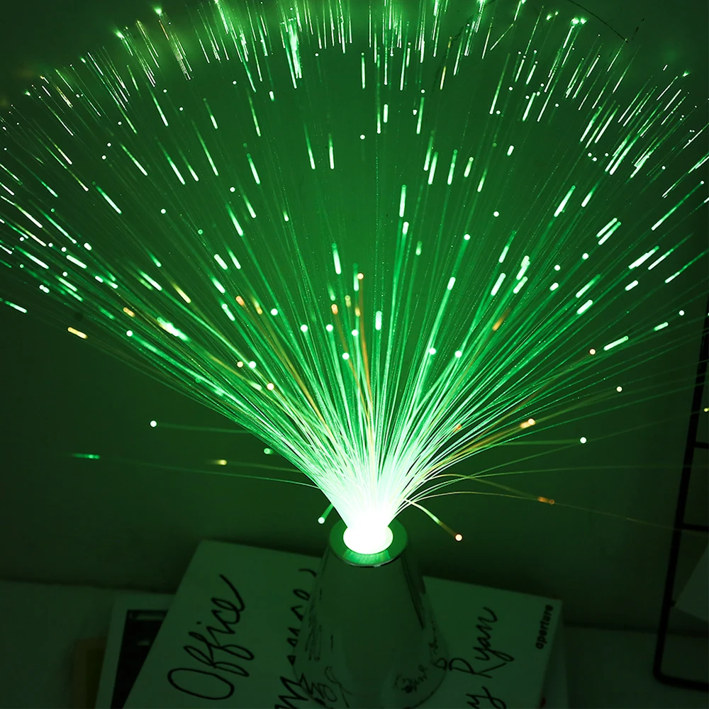 LED Romantic RGB Color Change LED Fiber Lantern Light Holiday Wedding Battery Powered Valentine Party Decorative Light Beam 5