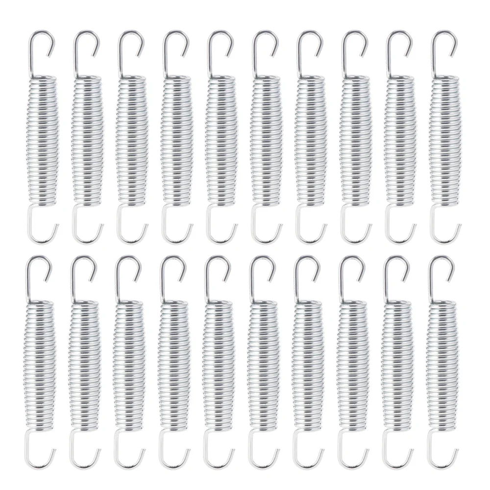 20PCS Trampoline Springs Stainless Steel Tension Spring Versatile Double Hook Sturdy Extension for Home Store Use | Спорт и