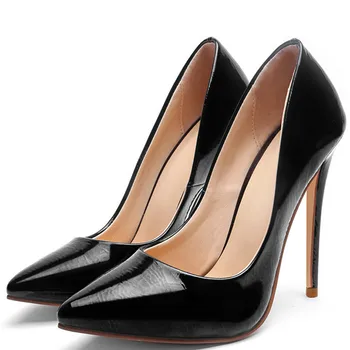 

YECHNE Sexy Pumps Stiletto Women Pumps High Heels Shoes Wedding Party Woman Shoes Green Black Plus Size 33 43 Shoes