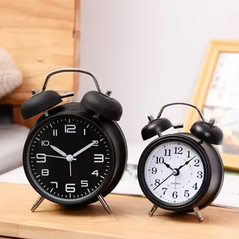 

Alarm Clock Student Mute Bedside Children Clock Alarm Clock Personality Clock Multifunctional Metal Creative Luminous Small