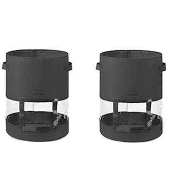 

10 Gallon 360 degree Transparent Potato Bag in the Middle, Plant Gg Bag Vegetable Potato Tomato Covered Potato