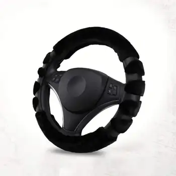 

Universal Autumn Winter Non Slip Steering Wheel Cover With 3D Design Fit Most Of Cars
