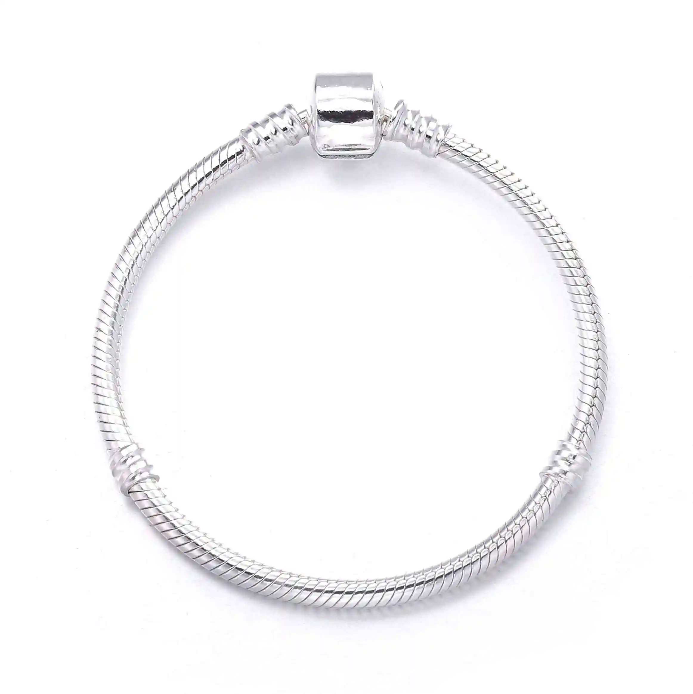 Ajax стерлингового серебра 925 браслет цепочка для женщин подходит DIY Шарм бисера Аутентичные ювелирные изделия подарок