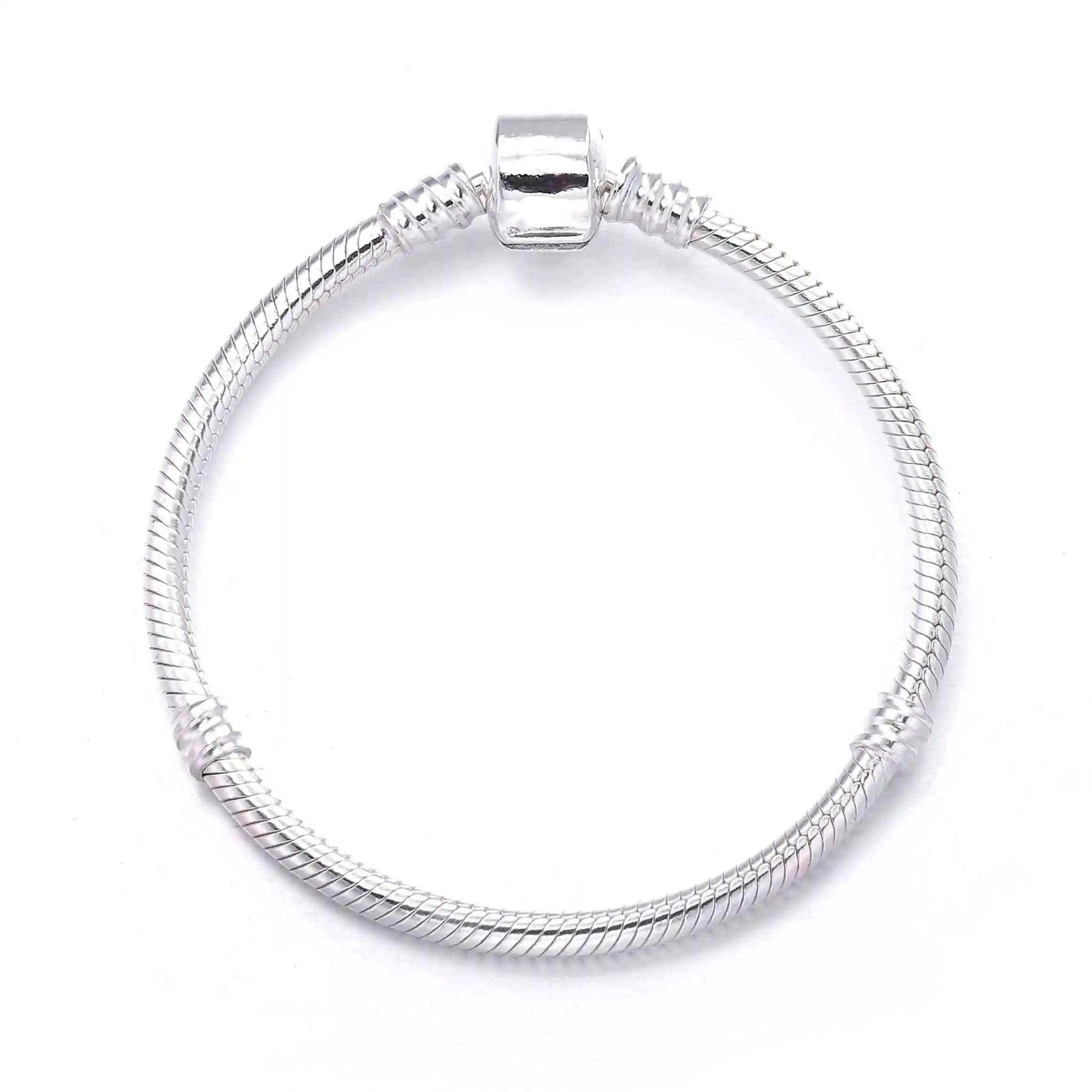 Ajax 100% 925 Sterling Silver Chain Bracelet Bangle For Women Fit DIY Charm Bead Authentic Fine Jewelry Gift | Украшения и