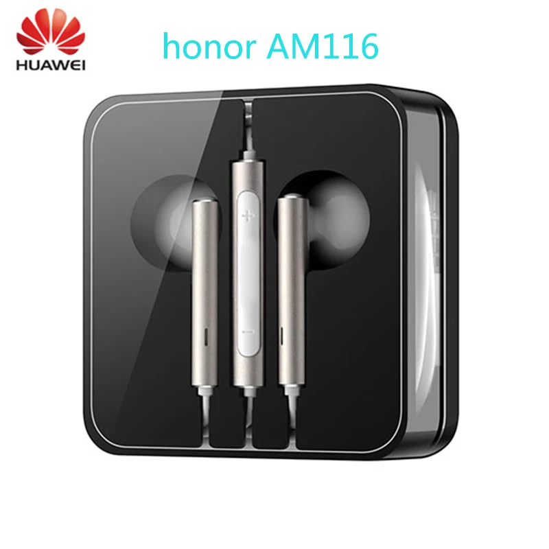 

AM116 HUAWEI Honor 8x Earphone Headset Original Earpiece + Mic Volume Control For P9 Lite P10 Plus Mate 7 8 9 5X 6X V9