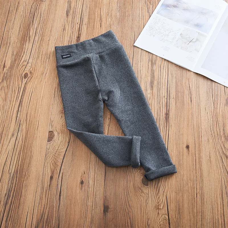 Осенне-зимние штаны для девочек однотонные хлопковые леггинсы для девочек детские штаны узкие брюки для девочек от 1 до 8 лет
