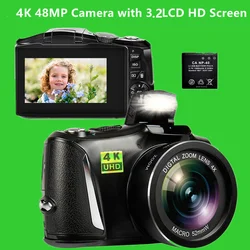 Product digital camera, 4K 48mp Full HD point and shoot camera with 3.2-inch r6s