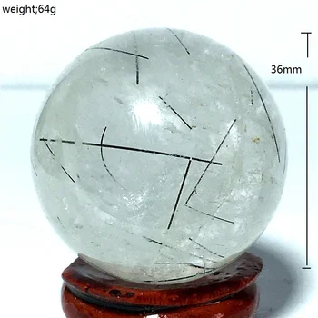 

natural black hair quartz crystal ball smelting red decorative crystal crystal chakra ball stones and crystal